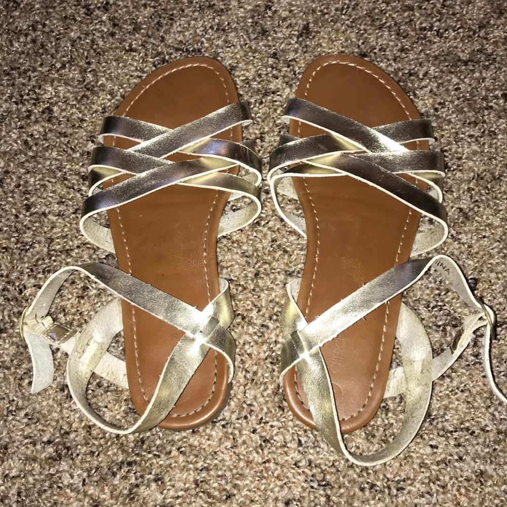Gold Sandals from Target